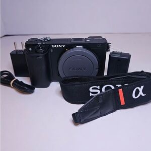 Sony Black Digital Camera with Accessories